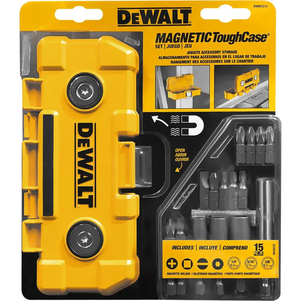 Jogo de ponta bits com estojo magnético com 15 peç Dewalt — fotografia 2