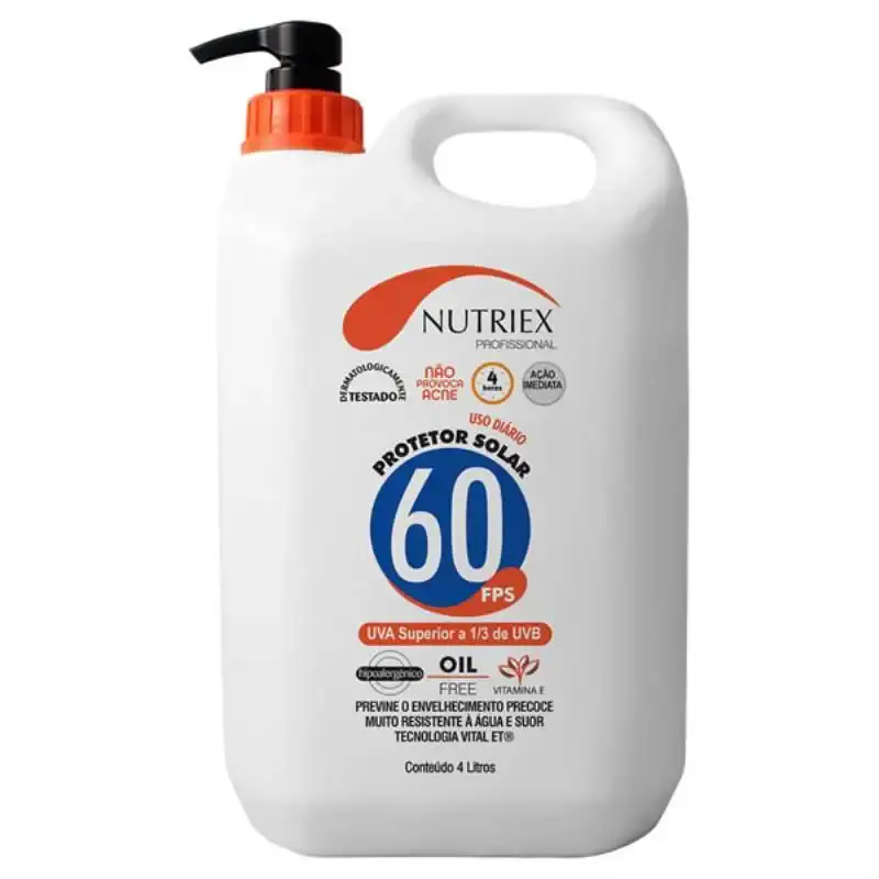 Protetor solar FPS 60 4.0L bombona Nutriex — fotografia de referência