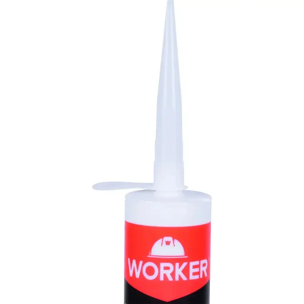 Silicone acético para uso geral transparente 280G Worker — fotografia 8