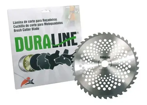 Lâmina disco serra corte roçadeira 255X2X25,4MM 40 dentes Duraline