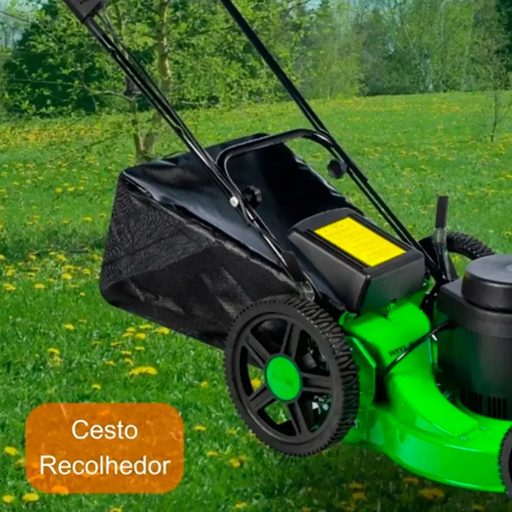 Cortador de grama elétrico 2,0 CV 2500W recolhedor roda alta RM-80E Trapp 220 V — fotografia 3