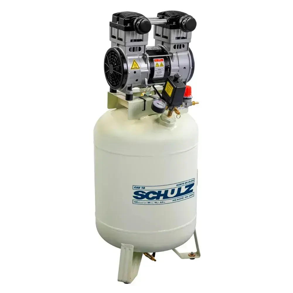 Compressor odonto isento 10/60 2CV 127V Schulz — fotografia 3