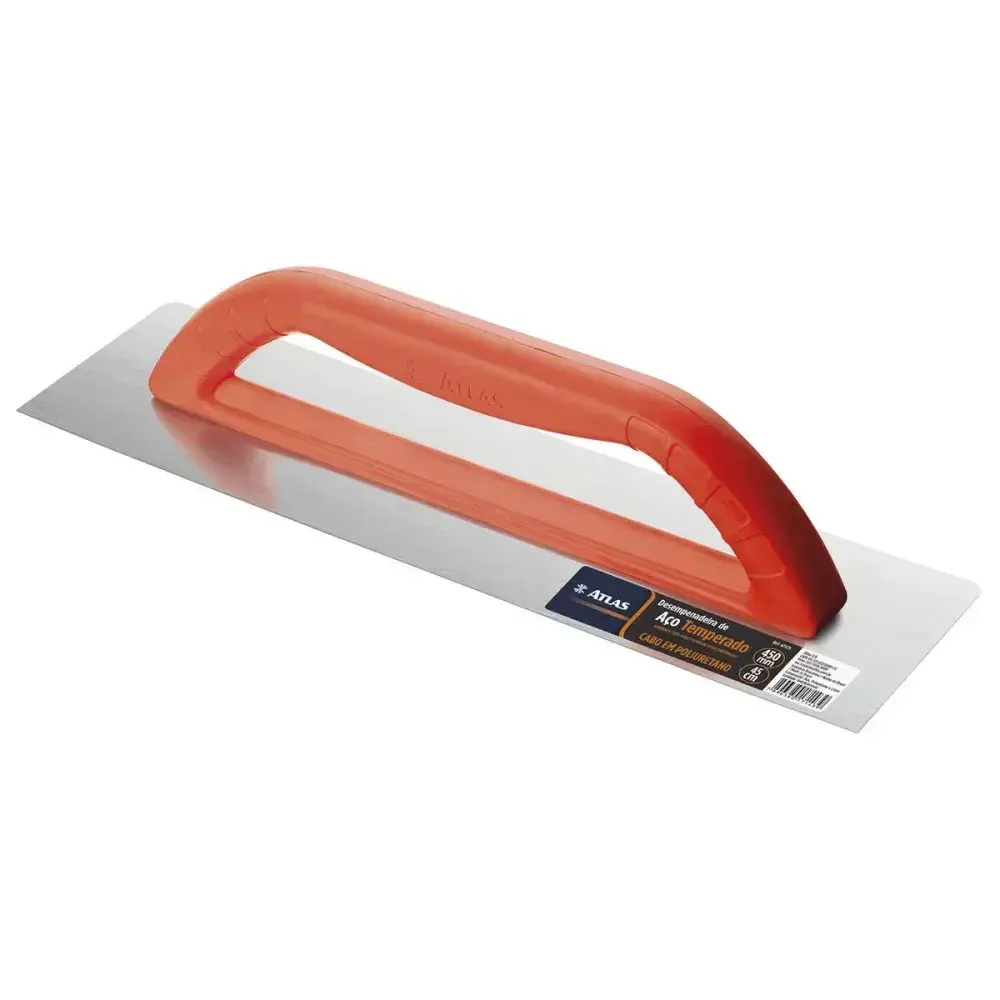 Desempenadeira de aço temperado reto fechado 12X45CM Atlas — fotografia 8