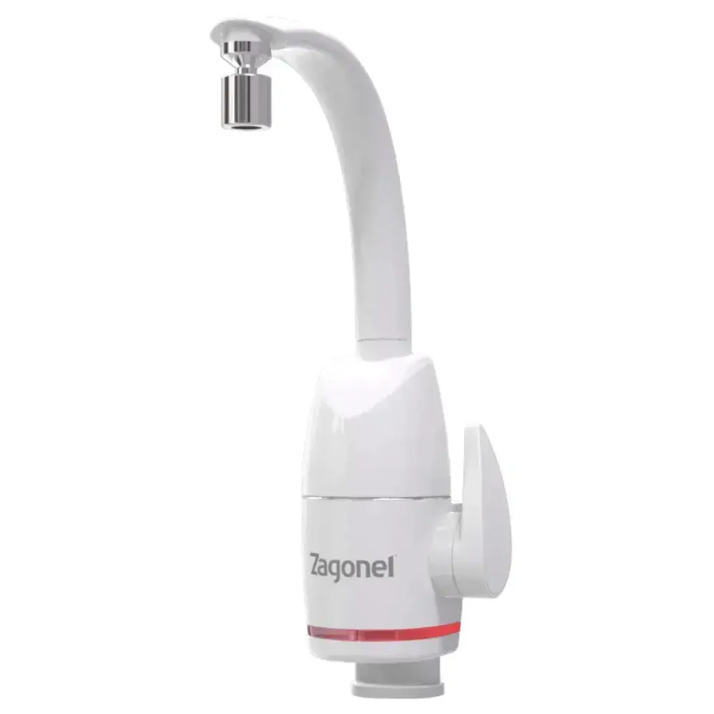 Torneira eletrônica prima branca 5500W 127V Zagonel — fotografia 3
