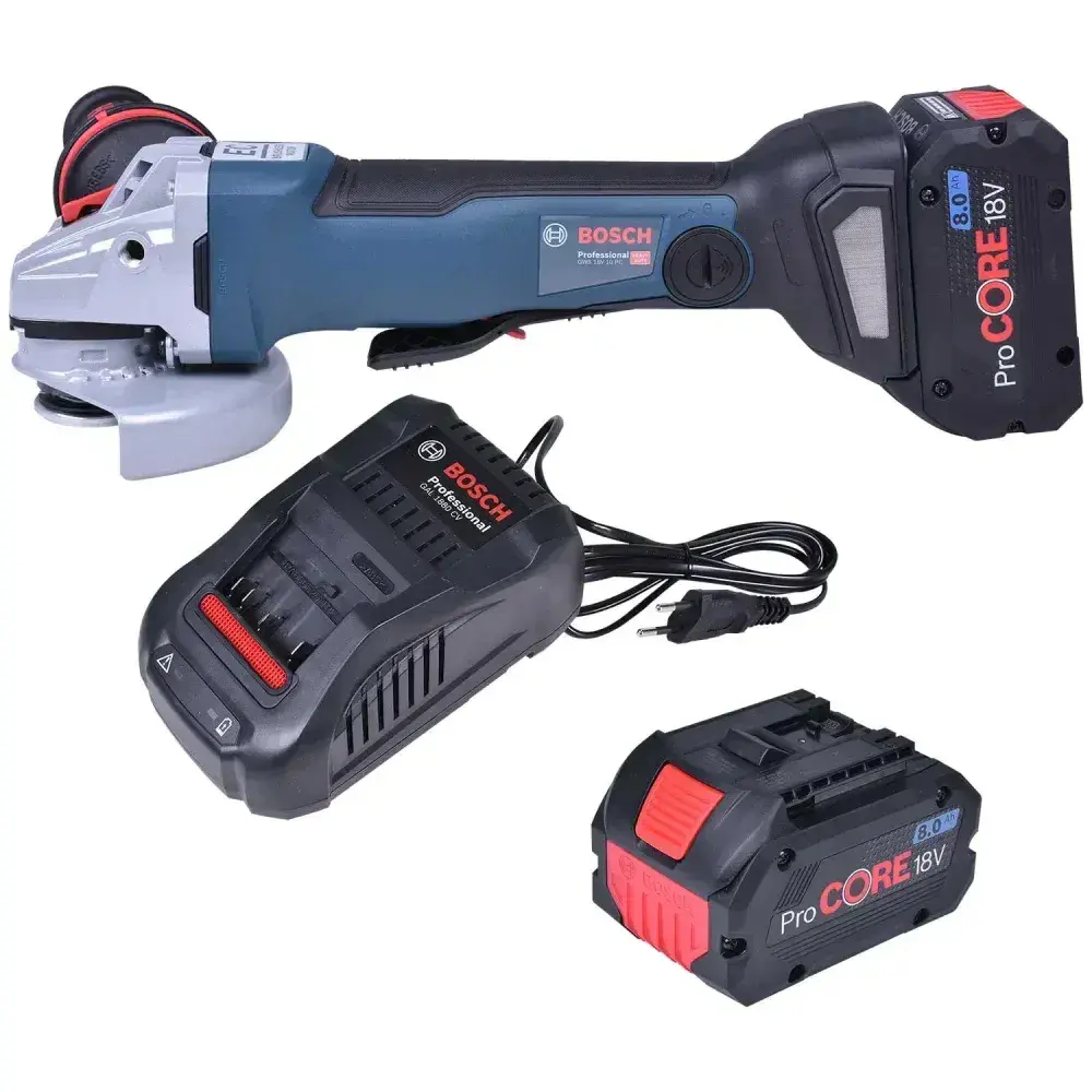 Esmerilhadeira angular 4 1/2 GWS18V-10PC Bosch – 220V — fotografia 10