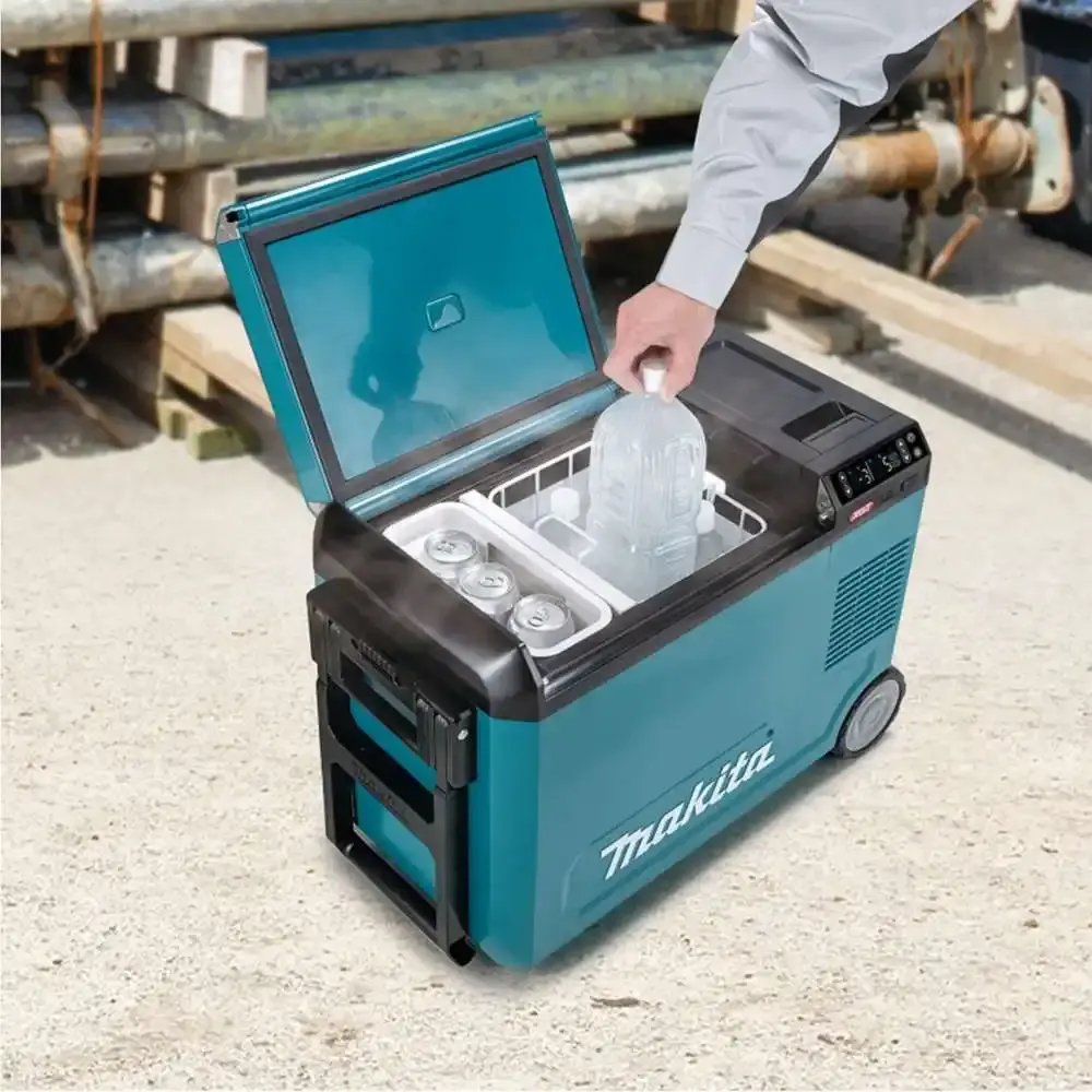 Refrigerador e aquecedor 29 litros portátil a bateria 40V Makita — fotografia 4