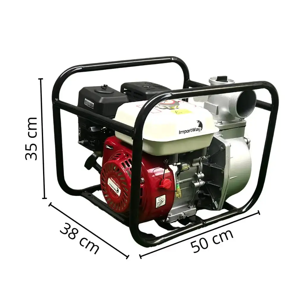 Motobomba Gasolina 3 x 3 Polegadas 6.5 HP 4T Auto Escorvante IWMBG4T65 IMPORTWAY — fotografia 2