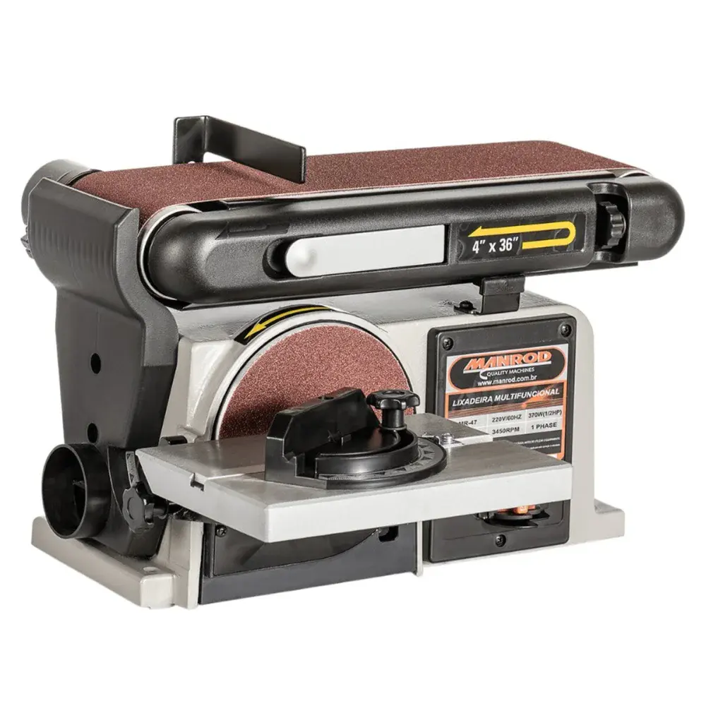 Lixadeira de disco e cinta MR-47 monofásico 220V Manrod