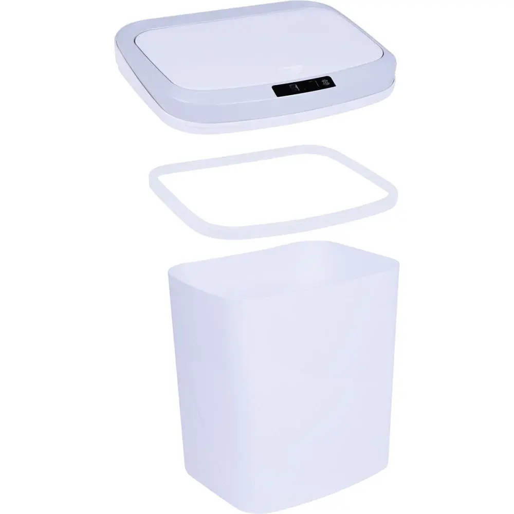 Lixeira automática usb branca 16L Kala — fotografia 3