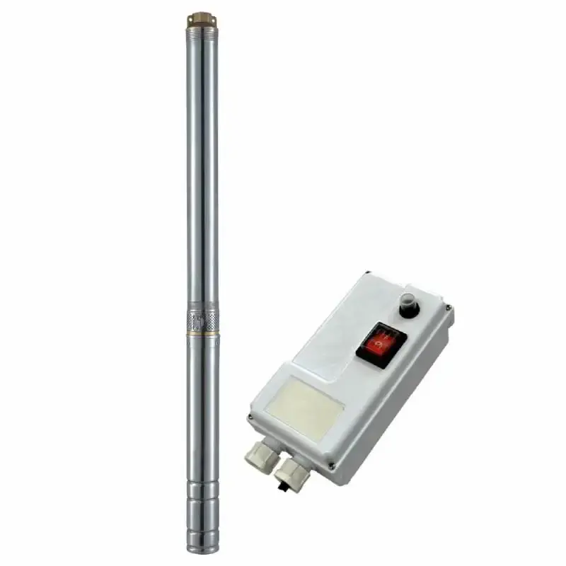 Bomba submersa 1,0 CV com caixa de controle 2-SL-18 poços profundos Dancor 110 V — fotografia de referência