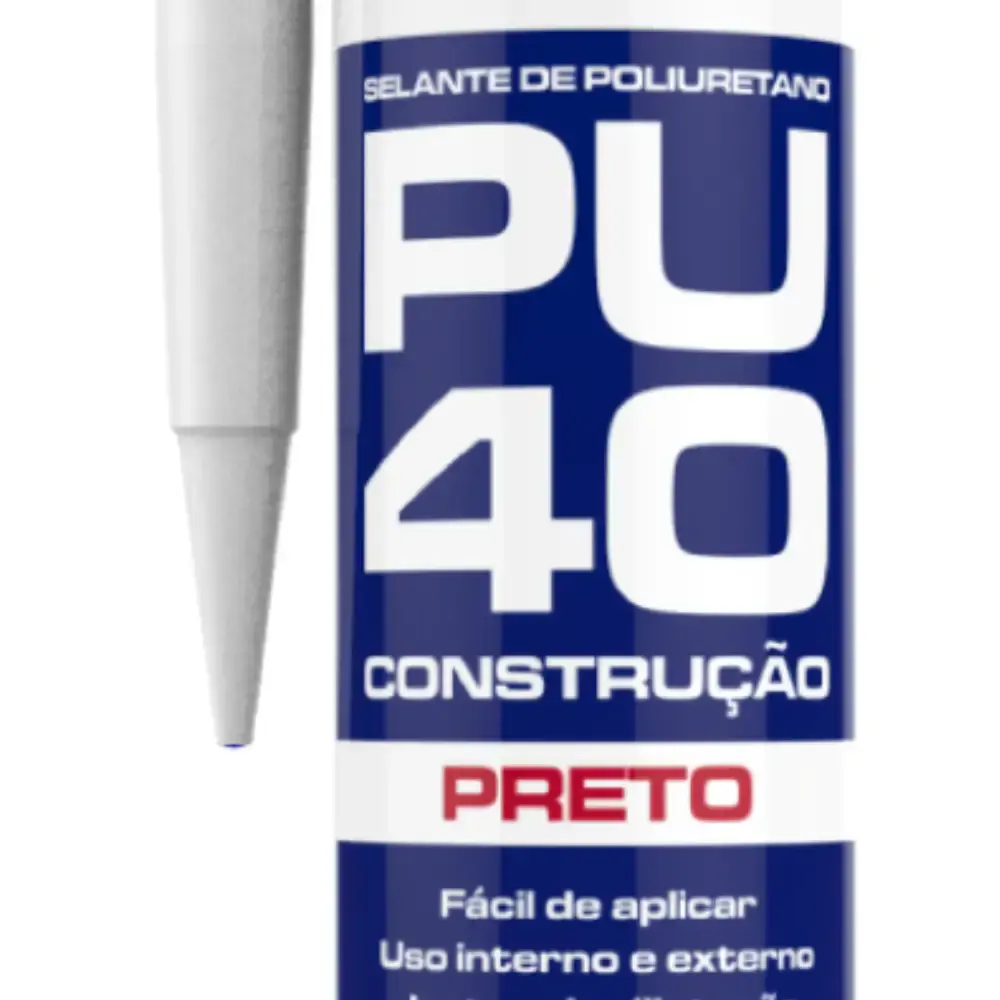 Selante poliuretano para construção PU40 preto 12 unidades mundial prime — fotografia 4