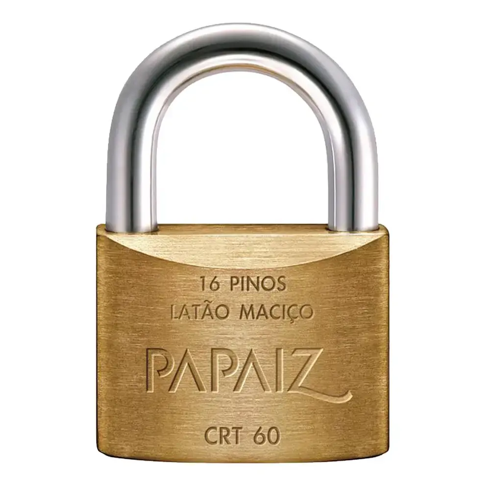 Cadeado com chave tetra CRT60 01016020CX Papaiz