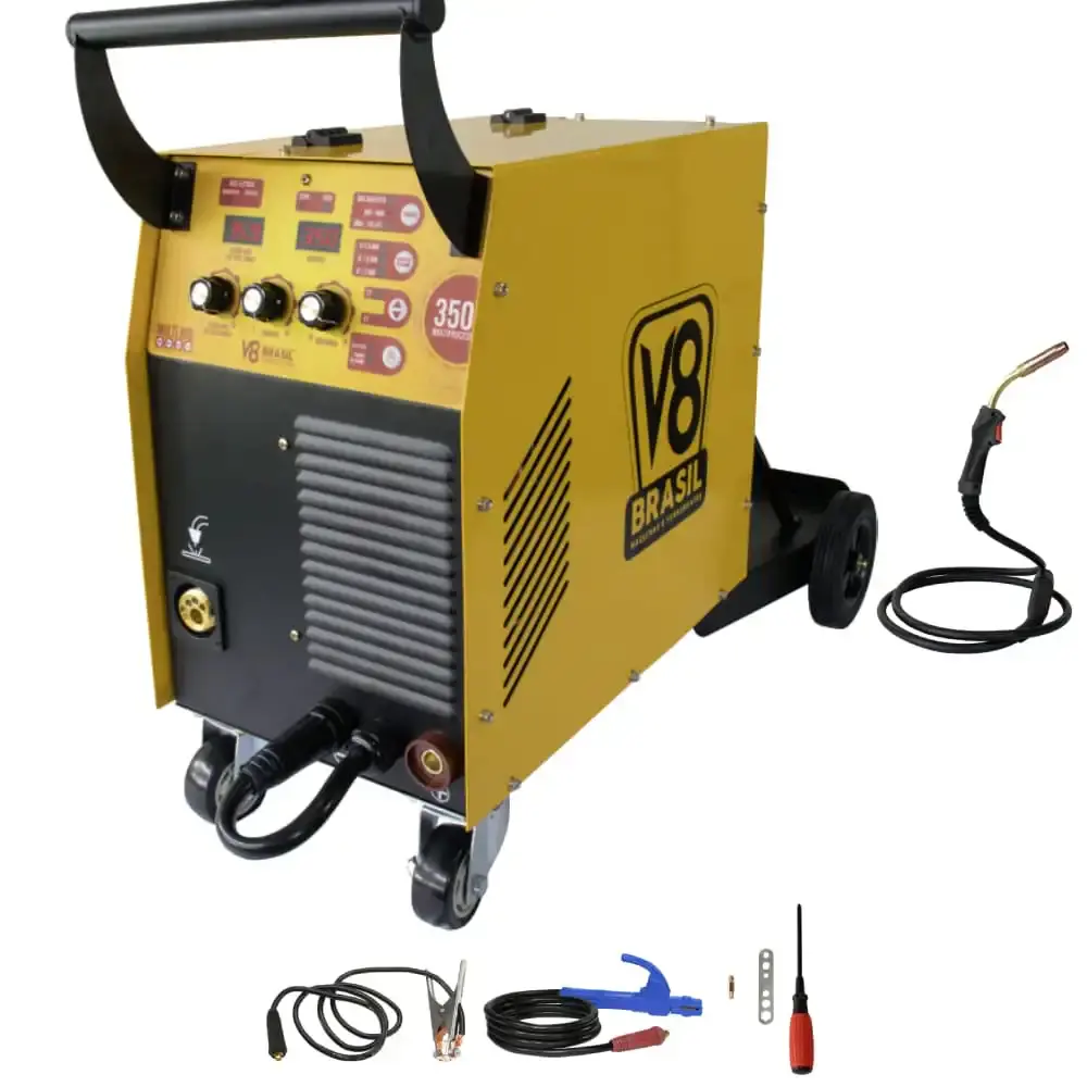 Máquina de solda 350A multiprocesso 350I trifásica 380V V8 — fotografia de referência