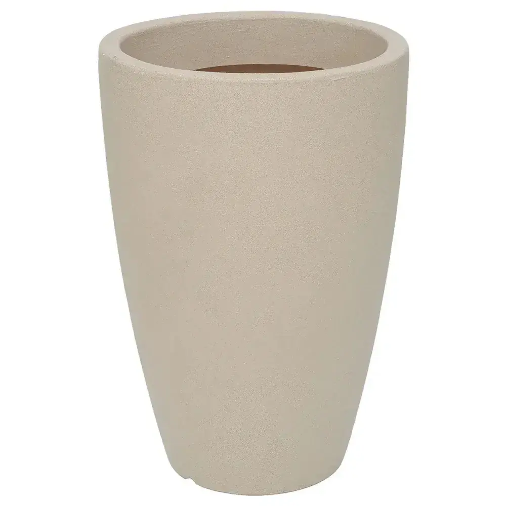 Vaso malta cone em granito areia 38X55CM 40L Vasart — fotografia 2