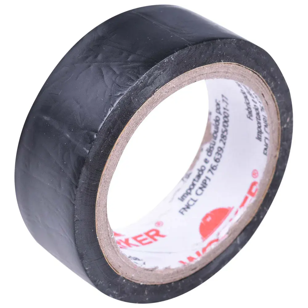 Fita isolante de pvc antichamas 0,13MM 19MMX10M Worker — fotografia 2