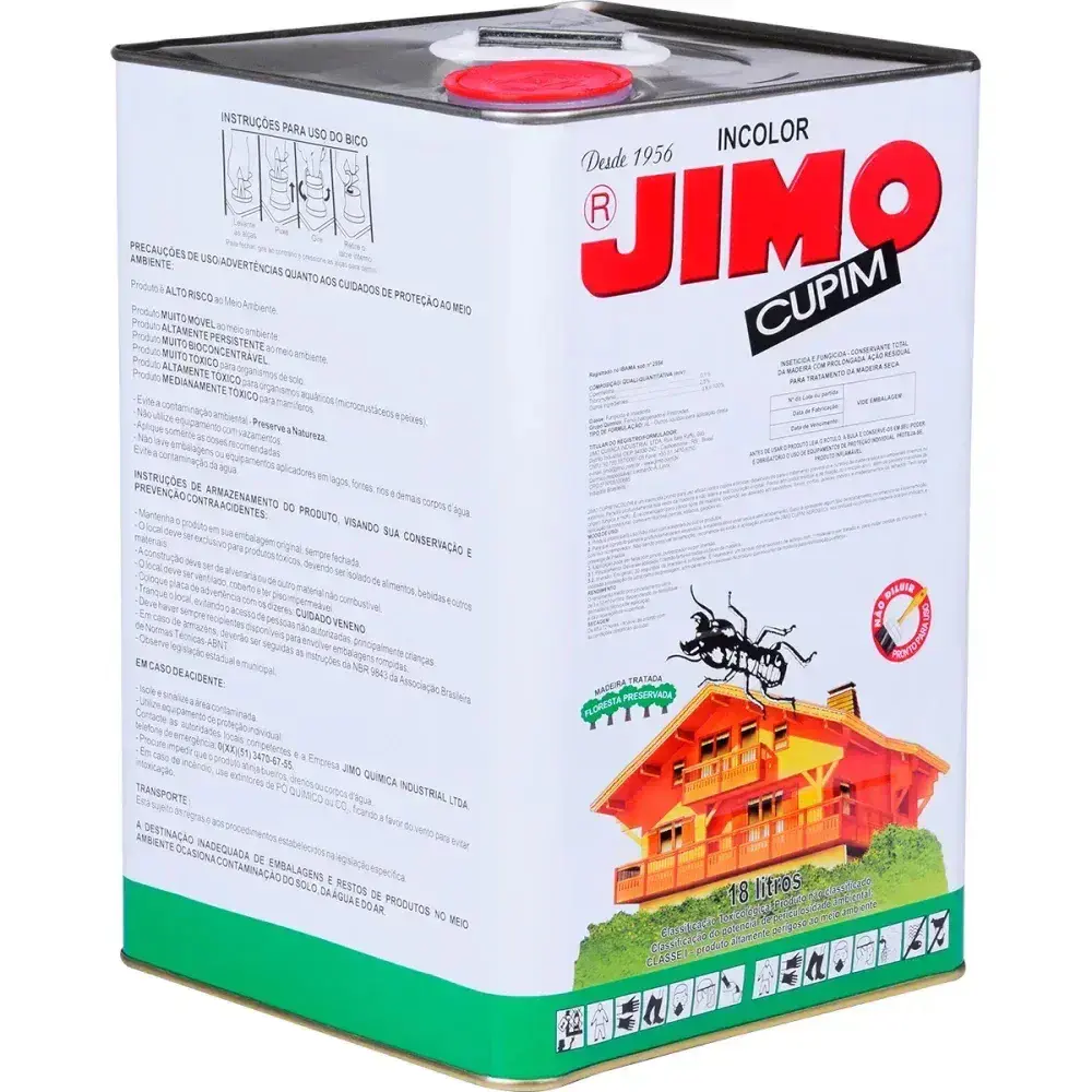 Inseticida jimo cupim incolor 18L - base solvente - jimo quimica — fotografia 7