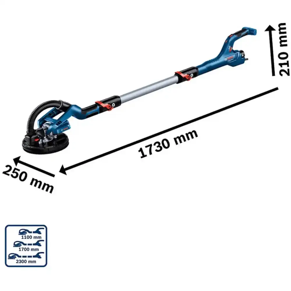 Lixadeira de parede e teto telescópica 550W GTR550 Bosch 110 V — fotografia 6