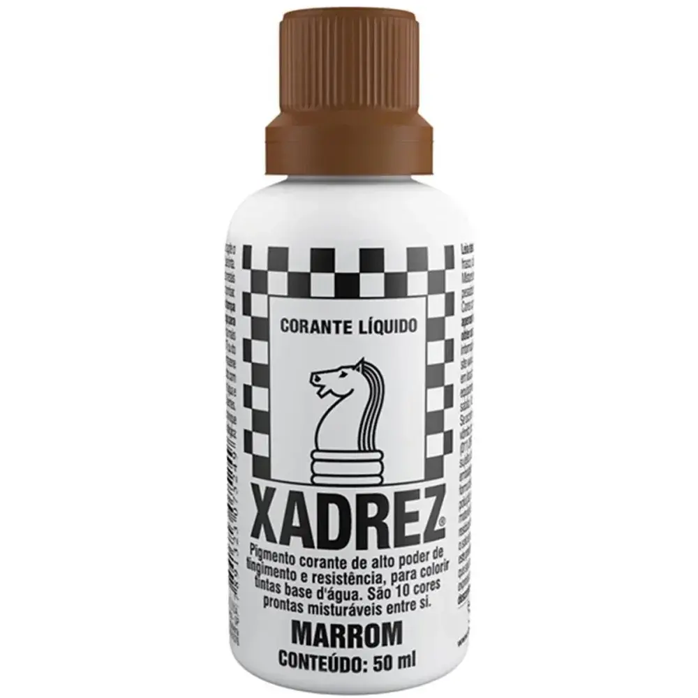 Corante líquido marrom rez corante 12 peç Xadrez Corante