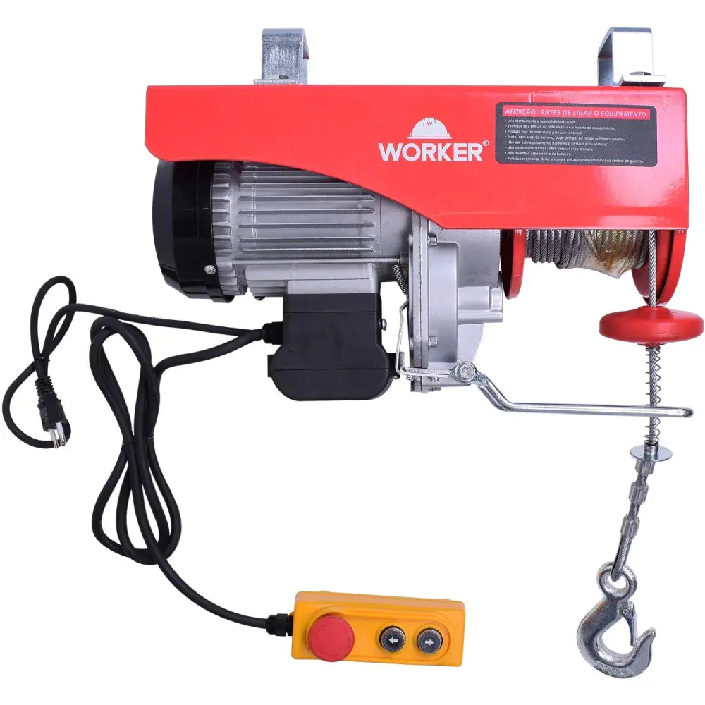 Guincho elétrico 0.5T/1T 1300W 220V Worker — fotografia de referência