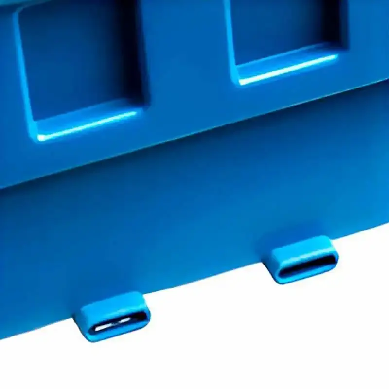 Caixa plástica N°5 azul porta componentes prática kit com 10 peças 5A Marcon — fotografia 3