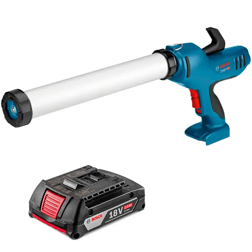 Pistola de silicone calafetagem à bateria 18V com bateria 2,0 ah GCG 18V-600 Bosch — fotografia de referência