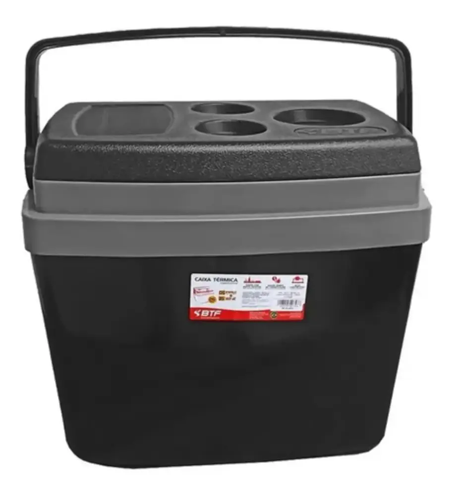 Caixa térmica cooler 34 litros preta CXT0234 Botafogo — fotografia de referência
