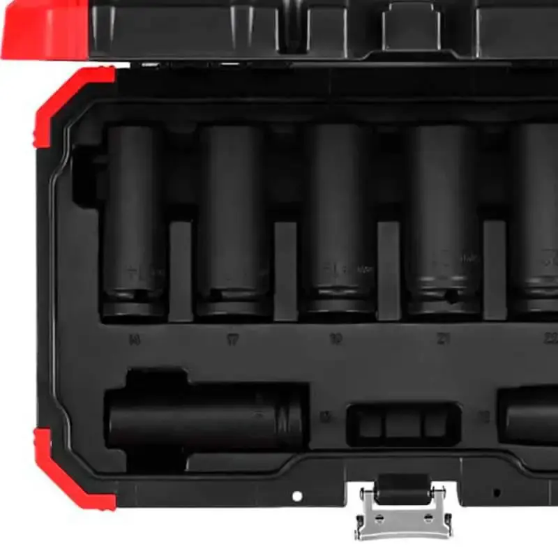 Jogo de soquetes de impacto 1/2 POL longos com 8 peças R63003108 Gedore RED — fotografia 3
