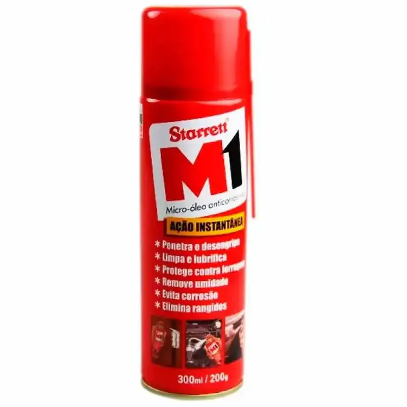 Desengripante spray 300 ML M1 com 3 peças Starrett — fotografia 2