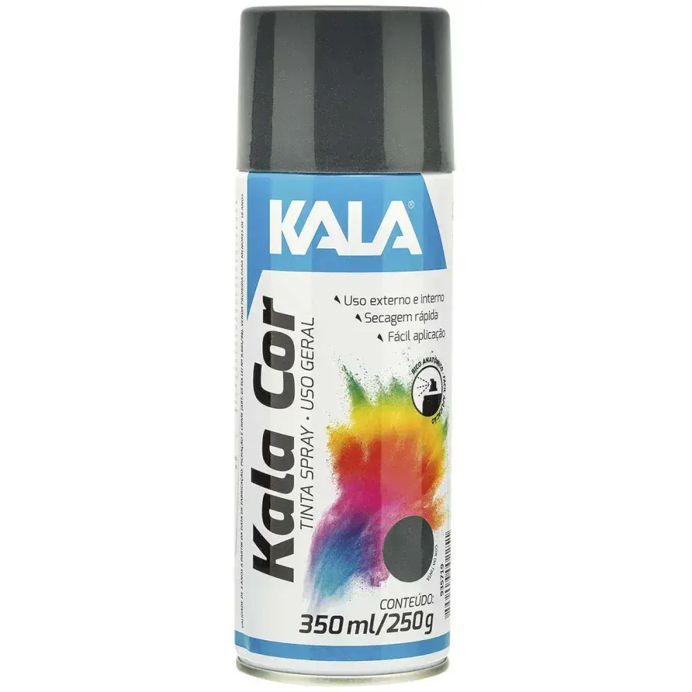 Tinta spray uso geral Kala grafite 350ML — fotografia 2