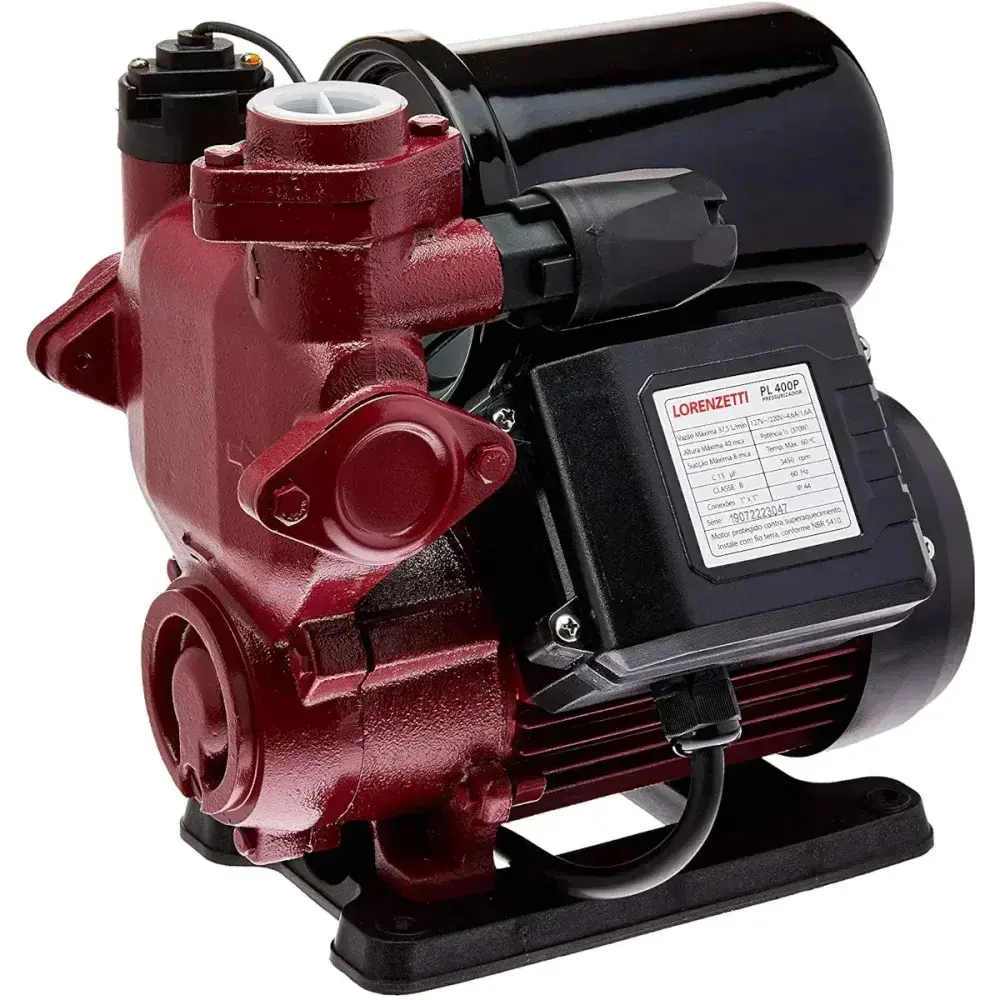 Pressurizador de água para chuveiros 1/2CV 370W bivolt lorenzetti Lorenzetti Duchas — fotografia 4