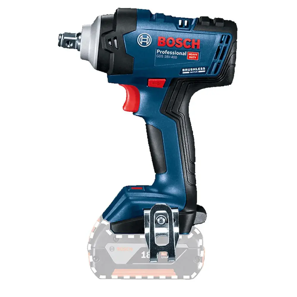 Chave de impacto a bateria gds 18V-400NM 1/2 Bosch — fotografia 3