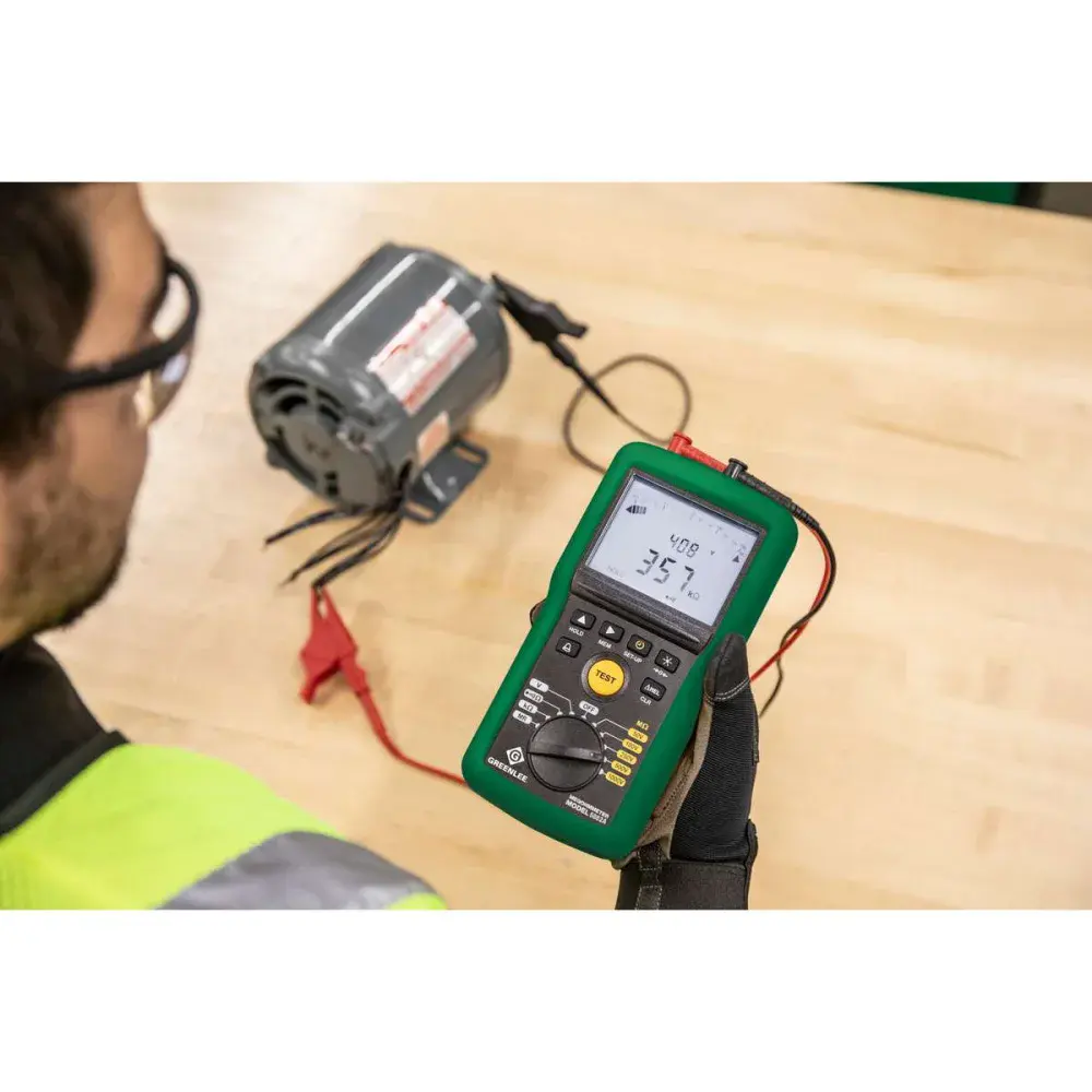 Megômetro digital portátil 1KV cat iv 600V Greenlee — fotografia 5