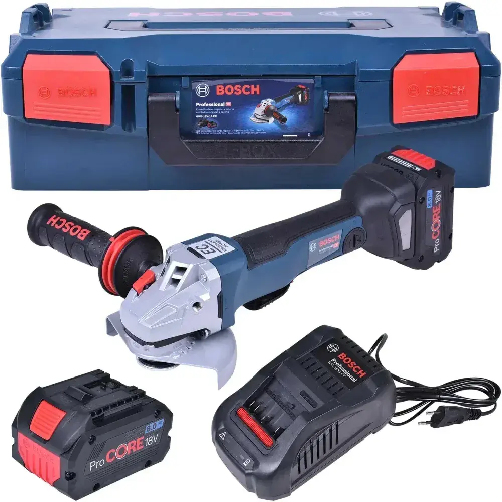 Esmerilhadeira angular 4 1/2 GWS18V-10PC Bosch – 220V — fotografia 9