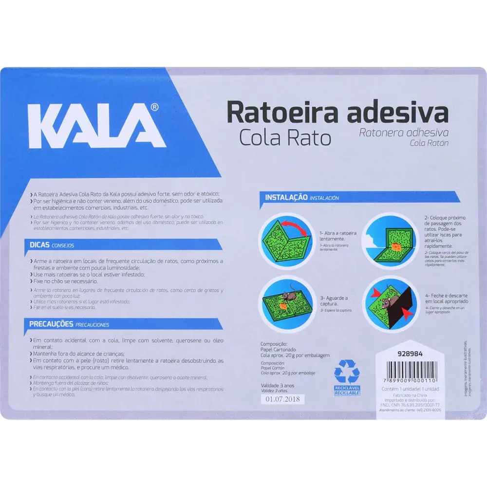 Ratoeira adesiva para rato Kala — fotografia 3