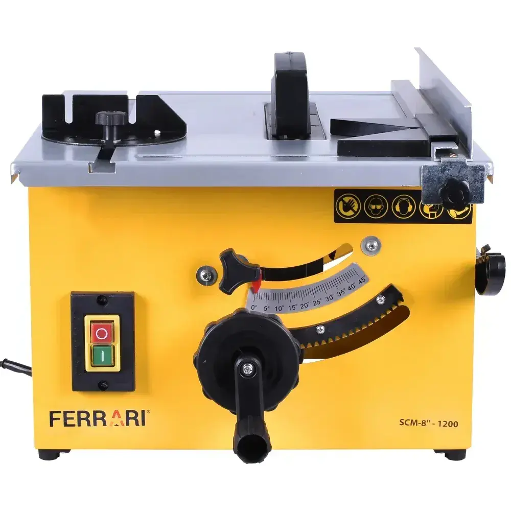Serra circular de bancada 1200W scm 8” 127V Ferrari — fotografia 5
