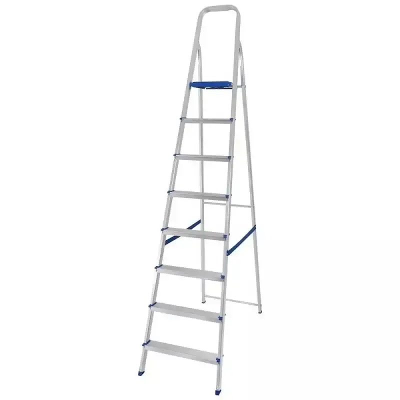 Escada doméstica 8 degraus em alumínio até 120 KG 5106 Mor