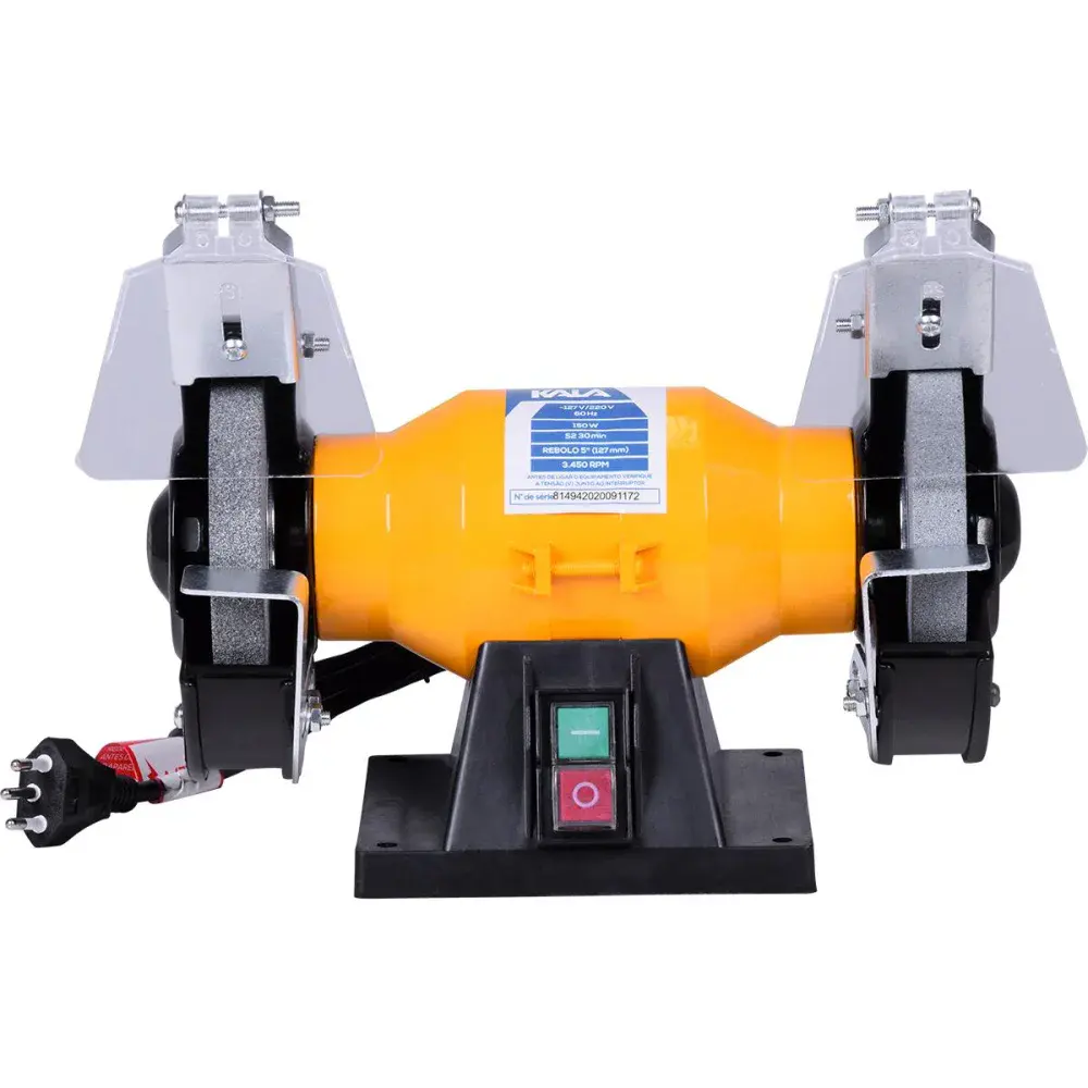 Moto esmeril de bancada 5 3450RPM 150W bivolt Kala — fotografia de referência