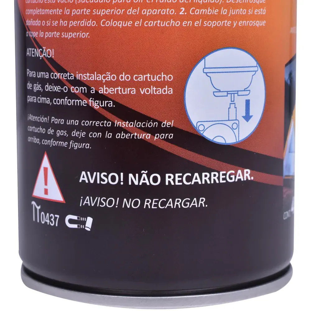 Cartucho de gás butano/propano 227G 410ML Kala — fotografia 4