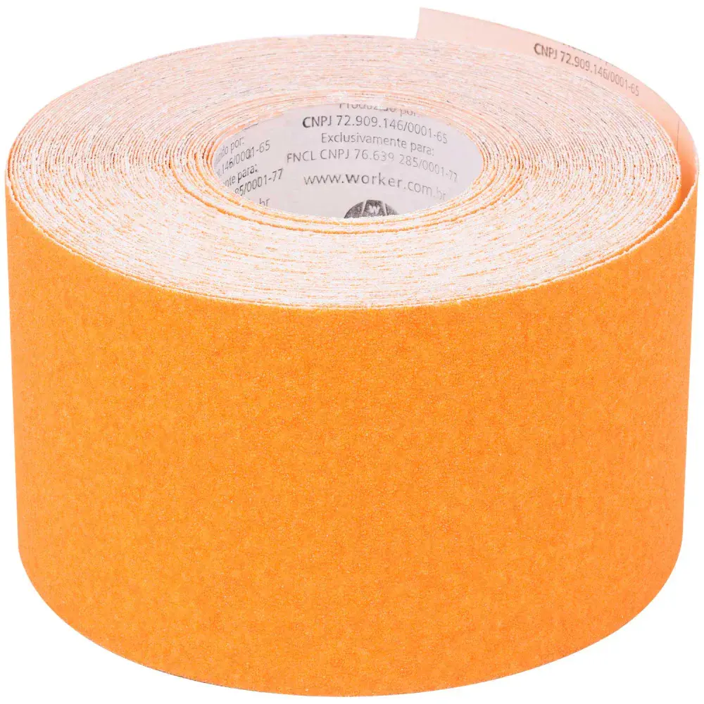 Lixa rolo G342 120MM x 25M GR50 660540 Worker — fotografia de referência