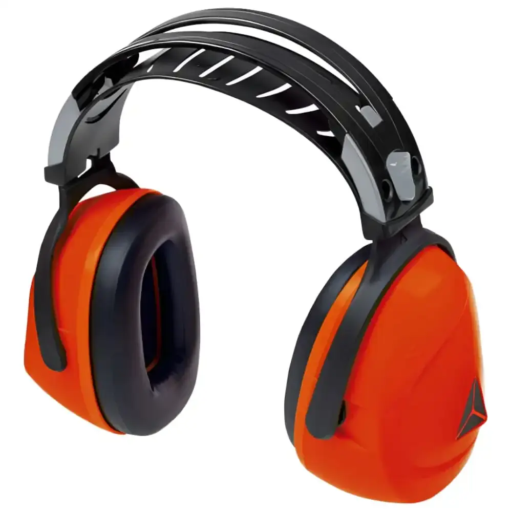 Protetor auricular abafador tipo fone interlagos laranja delta — fotografia 5