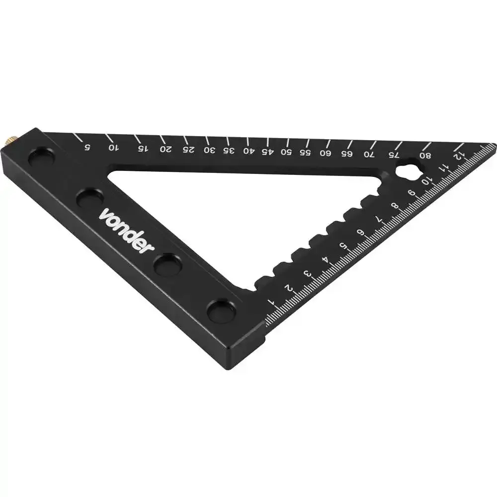 Esquadro triangular para carpintaria 120MM Vonder — fotografia de referência