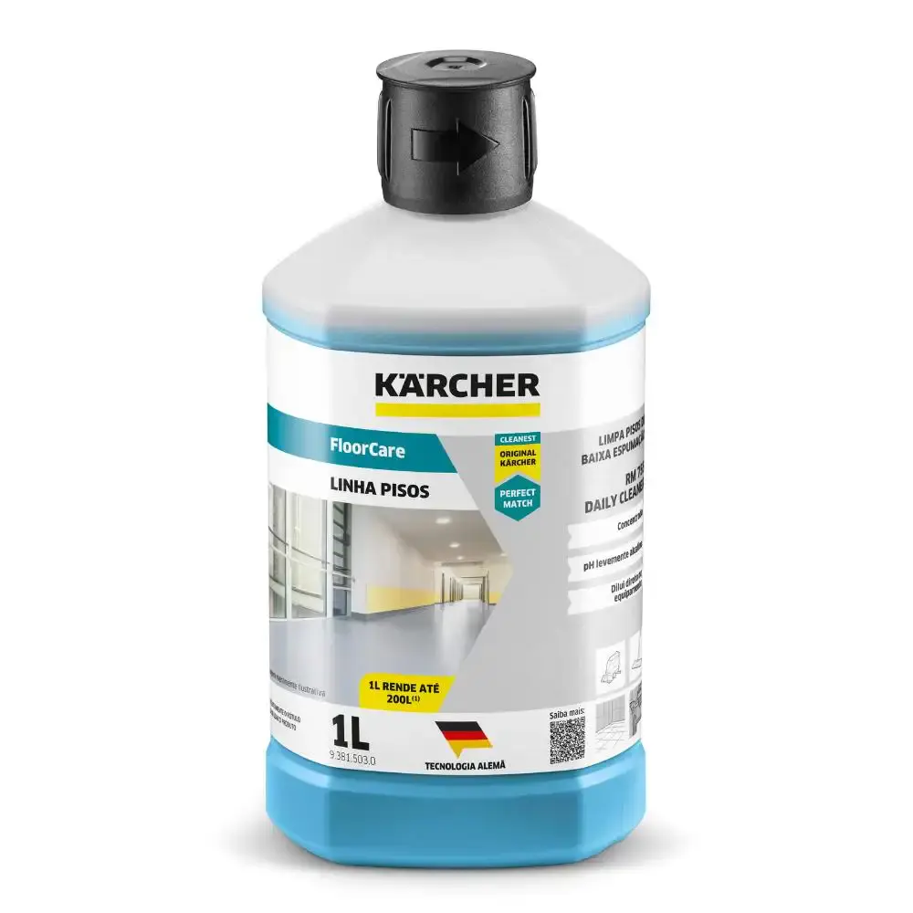 Detergente concentrado floorcare RM 755 daily cleaner 1L Karcher — fotografia de referência
