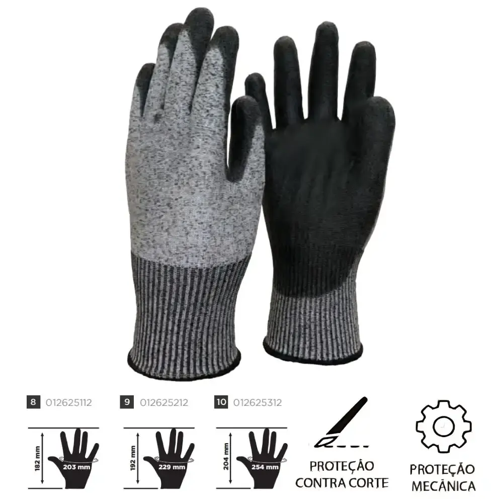 Luva de segurança anti-corte carbocut com 12 pares Carbografite — fotografia 5
