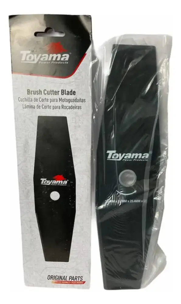 Lâmina 2 pontas para roçadeira 350X25,4X2,0MM Toyama — fotografia 5