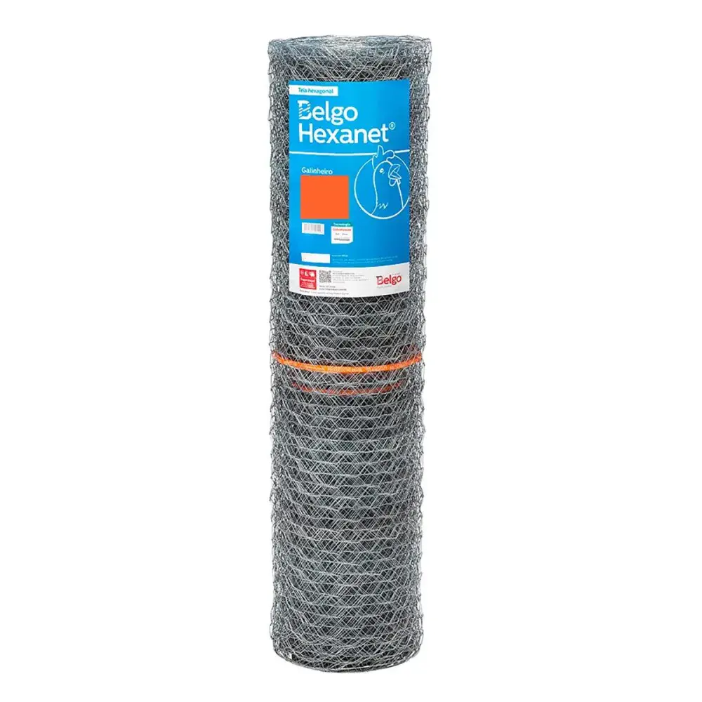 Tela galinheiro galvanizado Belgo 2X22 1,5X50M — fotografia de referência