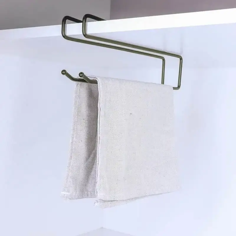 Suporte Organizador Multiuso Suspenso Viena p/ Toalhas. Taças. Papel Verde Oliva 991344 BEL BEL FIX — fotografia 4