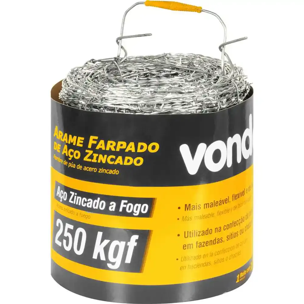 Arame farpado 250 kgf 250M 3174250250 Vonder — fotografia de referência