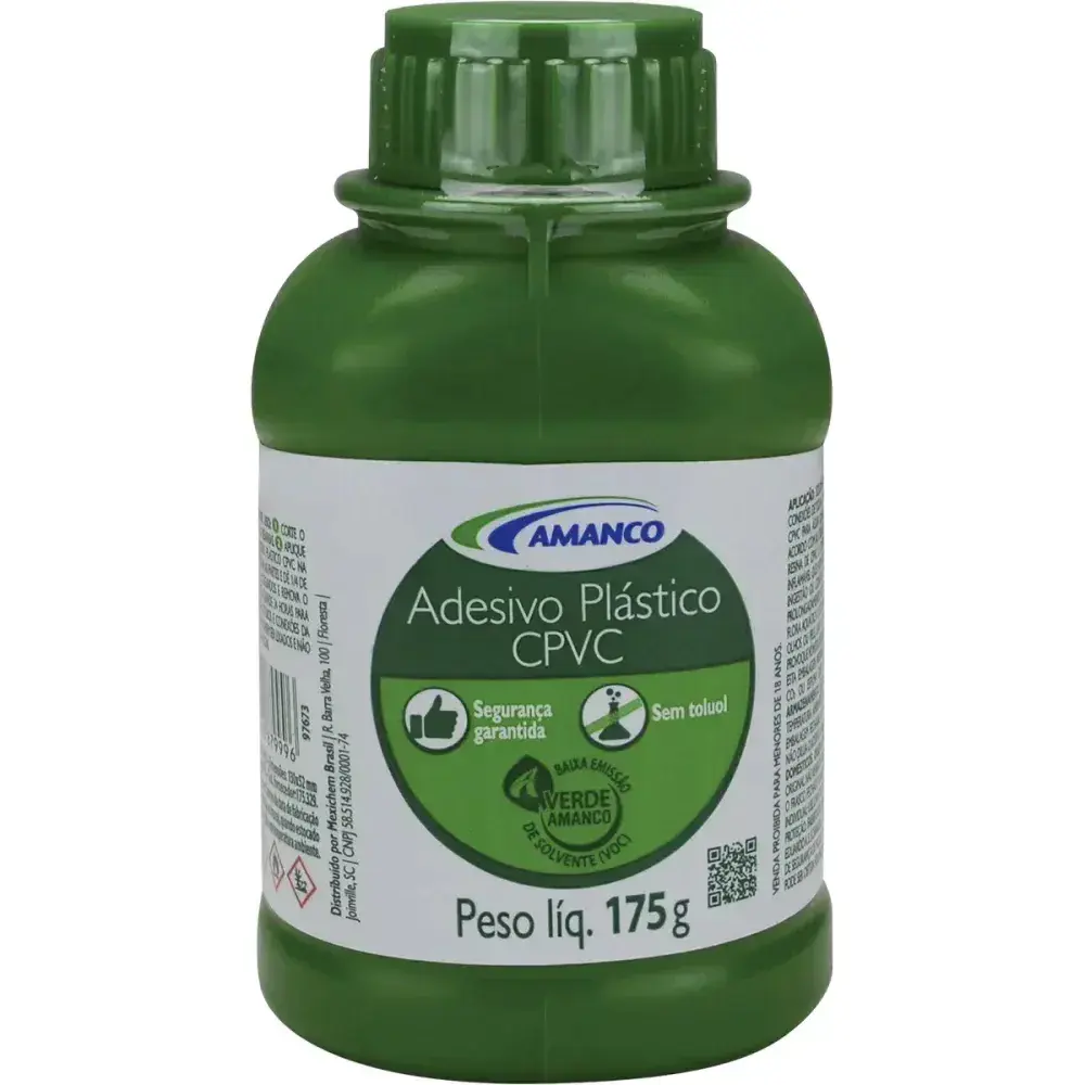 Adesivo cpvc frasco Amanco pincel 175GR — fotografia 2