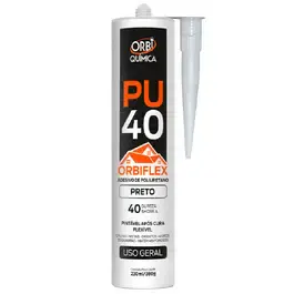 Silicone uso geral PU 40 preto 230ML 17786 Orbi — fotografia 2