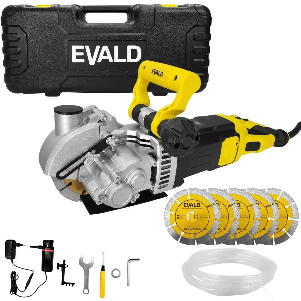 Cortadora de Parede 2400W 6500 RPM 5 Lâminas c/ Maleta e Kit Refrigeração ECP-2400 EVALD 110 V — fotografia 9